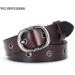  Women's Leather Belt Pin Buckle Waistband Size:95-110cm  