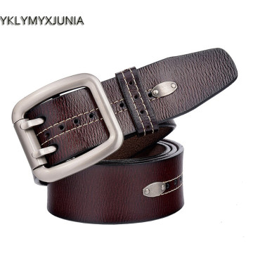 2017  Fashion Male Genuine Leather Belt Double Needle Style Belt 110-120cm32370543457