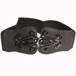 Fashionable Leather Belt, Women's Elastic Waistband 