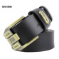 2017 High quality 100% cowhide genuine leather belt for men 