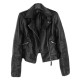 2017 New Women Leather Jacket with Long Sleeve Slim Biker Moto Bomber 