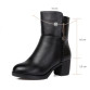 2017 winter genuine leather boots women 