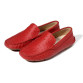 Soft Genuine Leather Ostrich Prints Mens Casual SLIP-ON Penny Loafer Shoes