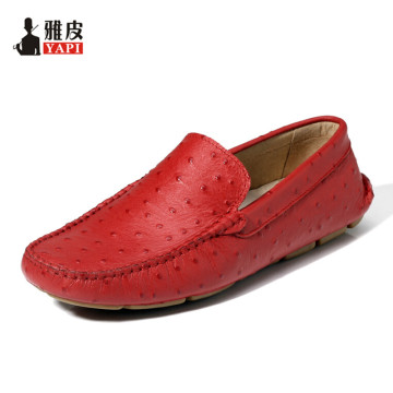 Soft Genuine Leather Ostrich Prints Mens Casual SLIP-ON Penny Loafer Shoes32422874036