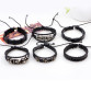 6pcs/set Leather Bracelet Multilayer Punk Skull Star Charm Wrap Bracelets32803216405