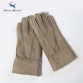 Multi Color Heavy Type Leather Wool Fur Gloves 