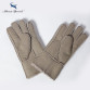 Real Leather Wool Fur Men's Gloves 