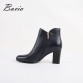 2017 High Heels Ankle Boots Genuine Leather 