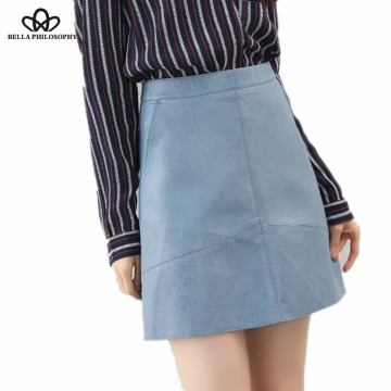 Bella high waist Skirt in leather32478221012
