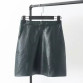 Bella high waist Skirt in leather 