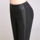 Big Yards Leather Stitching Female Pencil Slim Skinny Pants32704247578