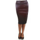 Bohocotol high-waist faux leather pencil skirt in black 