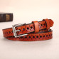 COWATHER  belt genuine leather, pin buckle vintage style 
