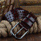  Genuine leather pin buckle belt 