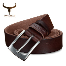 COWATHER genuine leather men belts in three colours