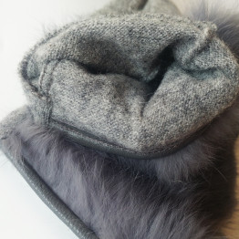  Women's Winter Sheepskin Gloves Top Lamb skin Solid Real Genuine Leather 