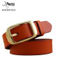 Wide leather belt for women RED32708089716