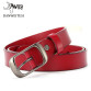 Wide leather belt for women RED32708089716