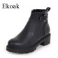 2017 Leather Boots Women Flats Ankle Boots 