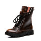 Genuine leather boots Cowhide ankle boots