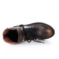 Genuine leather boots Cowhide ankle boots