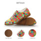 Breathable Men's 3D Pattern Flat Soft Leather Shoes 