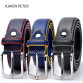 Split Leather Belt Italian Design Casual Men's Leather Belt