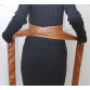 Elegant Leather Wrap Around Bowknot Bind Wide Waistband Corset Cinch Belt
