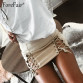 High-Quality Forefair Suede Leather Mini Skirt 