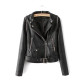 Motorcyle Faux Leather Jacket Women 