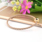 Fashionable GOLD Brown Genuine Leather Bracelet32507004211
