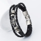  Fashionable Charm Leather Anchor Men's Bracelets 