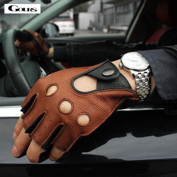 Gours Spring Men s Genuine Leather Driving Gloves32803379033