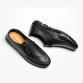 Handmade Genuine soft Men's leather flats shoes 