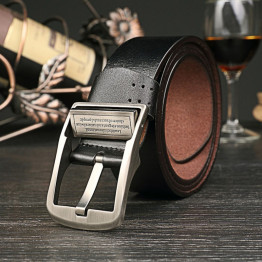 IFENDEI Soft Leather Belt with Pin Buckle 