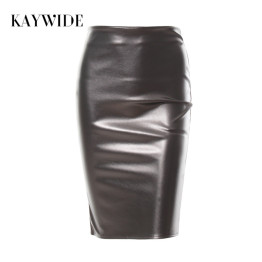 KAYWIDE  Leather Skirt 