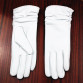 White Leather sheepskin gloves 