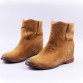 NANCY TINO Genuine Nubuck Leather Motorcycle Ankle Style Leisure Boots 
