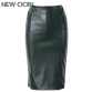  Faux Leather slim High Waist Skirts 