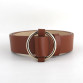 Brown leather belt for women32789295414