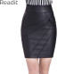 Leather Mini Skirt Women Black1845927751