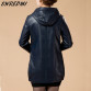 Plus Size L-6XL Women's Winter Leather Jacket 