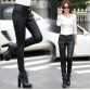 Plus Size S-5XL Women s Casual Leather Pants Black High Quality32797068321