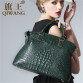  Authentic Crocodile Bag 100% Genuine Leather Women's Handbag 
