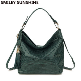 SMILEY SUNSHINE snake leather shoulder bag 