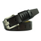  Cowhide Male Genuine Leather Belt with Pin Buckle 