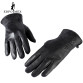  Genuine Leather, winter men's gloves black and Warm 