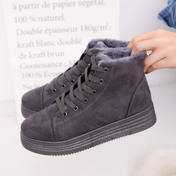 Women's Winter Ankle Boots Casual Shoes Rounded Toe 