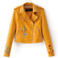 Women's Biker Jackets Aviator coat 
