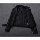 Leather Jacket Women Moto Biker Zip Belt Coats32821222509